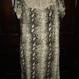 Snake Skin print dress
